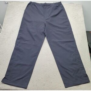Cutter & Buck Jogger Pants Men 1XB Blue Pleated Ankle Slit Zip Elastic Waistband